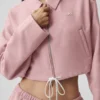 Kort 'Fan Favorite'-jas met doorlopende rits - Vintage Pink