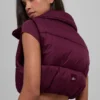 Kort Gold Rush-gilet - Bordeauxrood