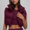 Kort Gold Rush-gilet - Bordeauxrood