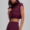 Kort Gold Rush-gilet - Bordeauxrood