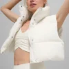 Kort Gold Rush-puffergilet - Ivoor