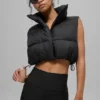 Kort Gold Rush-puffergilet - Zwart