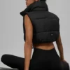 Kort Gold Rush-puffergilet - Zwart
