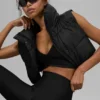 Kort Gold Rush-puffergilet - Zwart