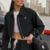 Kort model Full Zip-jasje, favoriet bij fans - Zwart