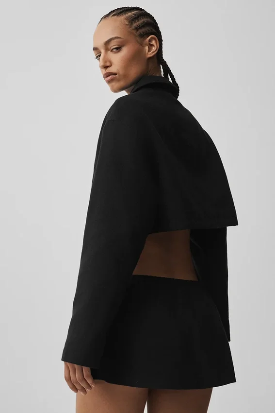 Kort model Full Zip-jasje, favoriet bij fans - Zwart