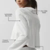 Kort model Unmatched met lange mouwen - Wit