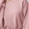 Korte Accolade-trui met ronde hals - Vintage Pink