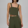 Korte Dreamscape-tanktop - Groenolijf