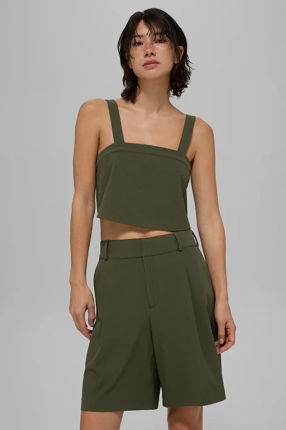 Korte Dreamscape-tanktop - Groenolijf