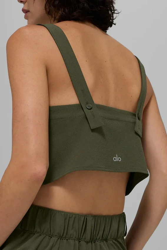 Korte Dreamscape-tanktop - Groenolijf