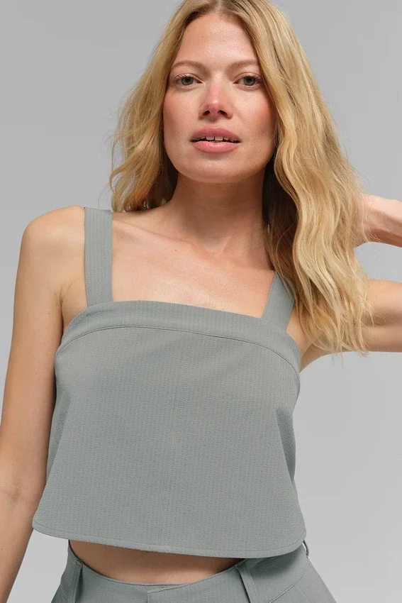 Korte Dreamscape-tanktop - Lunar Grey