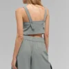 Korte Dreamscape-tanktop - Lunar Grey