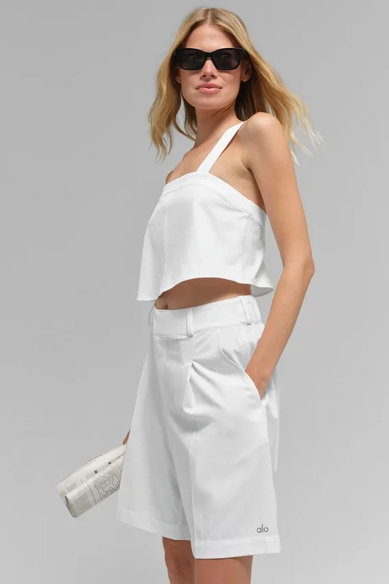 Korte Dreamscape-tanktop - White