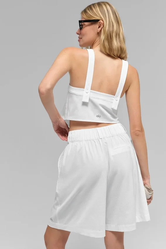 Korte Dreamscape-tanktop - White