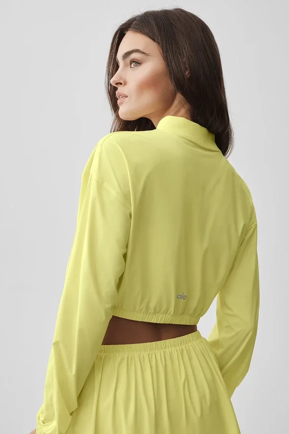 Korte, luchtige cover-up met volledige ritssluiting - Sunshine