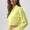Korte, luchtige cover-up met volledige ritssluiting - Sunshine
