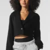 Korte Metro-trenchcoat van wol – Zwart