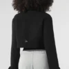 Korte Metro-trenchcoat van wol – Zwart