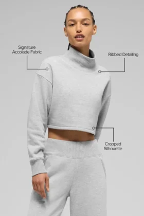 Korte Serenity-cover-up – Athletic Heather Grey