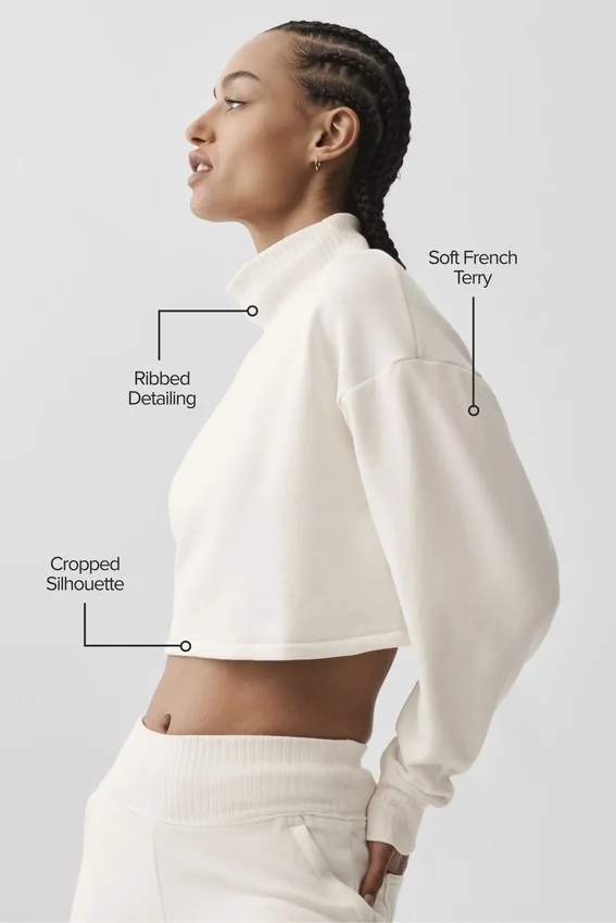 Korte Serenity-cover-up - Ivoor