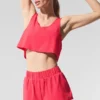 Korte Sport Star-tanktop - Candy Red