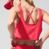 Korte Sport Star-tanktop - Candy Red