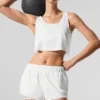 Korte Sport Star-tanktop - Wit
