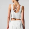 Korte Sport Star-tanktop - Wit
