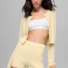 Korte vest van wol en kasjmier uit de New Class-collectie - Candlelight Yellow