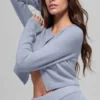 Korte vest van wol en kasjmier uit de New Class-collectie - Winter Frost