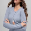 Korte vest van wol en kasjmier uit de New Class-collectie - Winter Frost