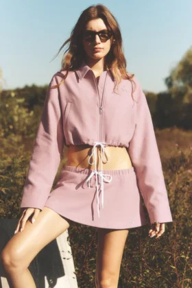 Laag uitgesneden, populaire microrok – Vintage Pink