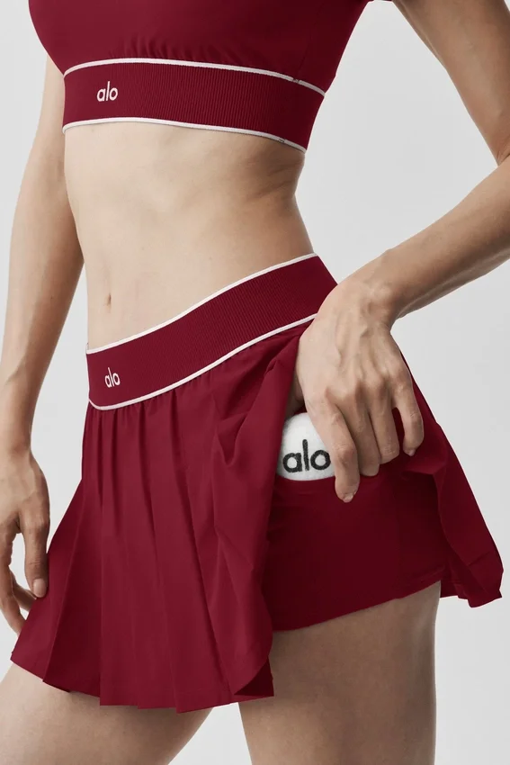 Lage taille Amp It up-tennisrok – Summer Romance Red