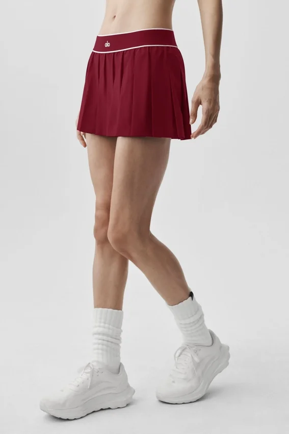 Lage taille Amp It up-tennisrok – Summer Romance Red