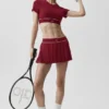 Lage taille Amp It up-tennisrok – Summer Romance Red