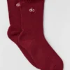 Lettuce Edge-sokken voor dames - Summer Romance Red