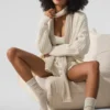 Unisex sokken van wol en kasjmier met lichte frosted afwerking - Winter Latte/Ivoor