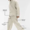 Linen Days broek met rechte pijpen - Bone