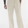 Linen Days broek met rechte pijpen - Bone