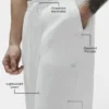 Linen Days broek met rechte pijpen - Wit