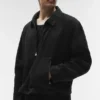 Linen Days Full Zip Jacket - Black