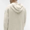 Linen Days Hoodie met knoopsluiting - Bone