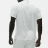 Linnen jersey Coastal polo met korte mouwen - Wit