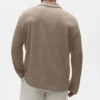 Linnen jersey Coastal truie met lange mouwen - Gravel