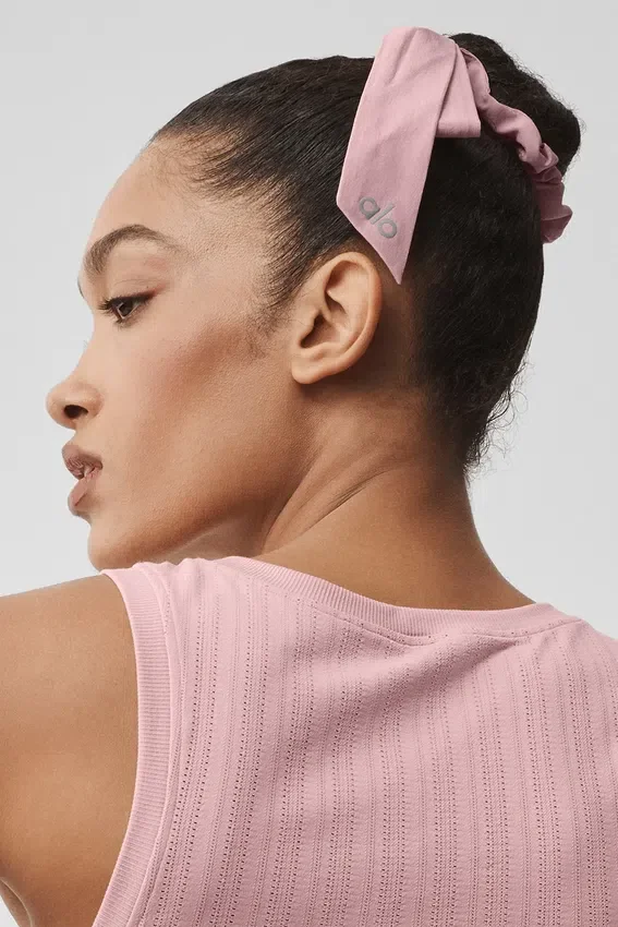 Love Knots Tie Scrunchie - Vintage roze
