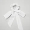 Love Knots Tie Scrunchie - Wit