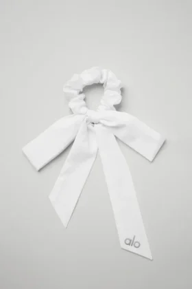 Love Knots Tie Scrunchie - Wit