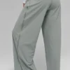 Luchtige broek met wijde pijpen (lang) - Lunar Grey