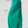 Luchtige broek met wijde pijpen (lang) - Spruce Green